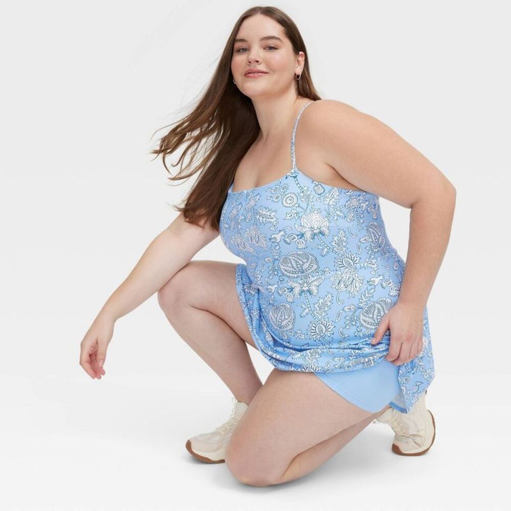 Roller Rabbit - Women's Floral Vines Zip-Front Mini Tennis Dress B Blue - Picture 4 of 4